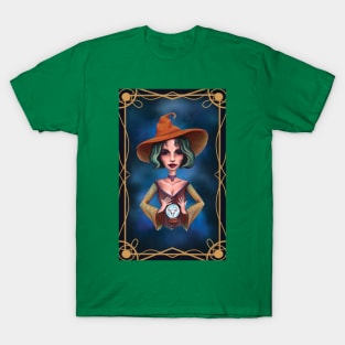 Green hair taurus witch T-Shirt